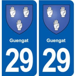 29 Guengat blason autocollant plaque stickers ville