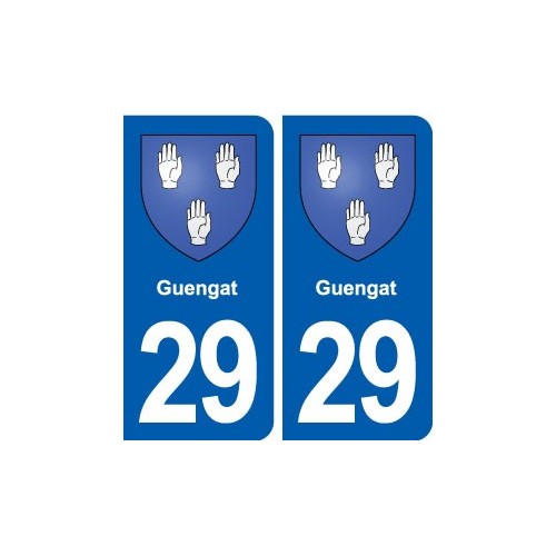 29 Guengat blason autocollant plaque stickers ville