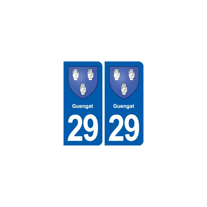 29 Guengat blason autocollant plaque stickers ville