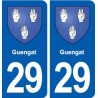 29 Guengat blason autocollant plaque stickers ville
