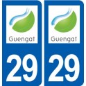 29 Guengat logo autocollant plaque stickers ville