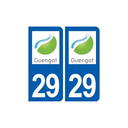 29 Guengat logo autocollant plaque stickers ville