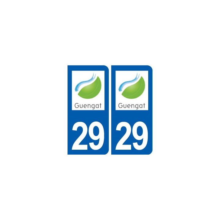 29 Guengat logo autocollant plaque stickers ville