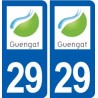 29 Guengat logo autocollant plaque stickers ville
