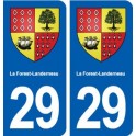 29 La Forest-Landerneau blason autocollant plaque stickers ville