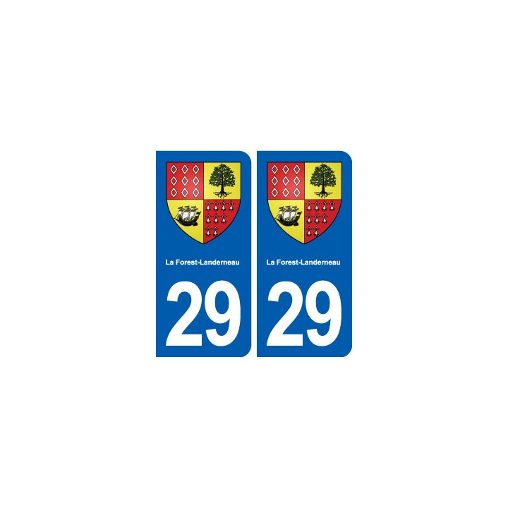 29 La Forest-Landerneau blason autocollant plaque stickers ville