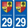 29 La Forest-Landerneau blason autocollant plaque stickers ville