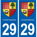29 La Forest-Landerneau blason autocollant plaque stickers ville