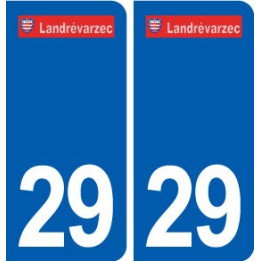 29 Landrévarzec  logo autocollant plaque stickers ville