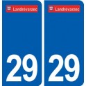 29 Landrévarzec  logo autocollant plaque stickers ville
