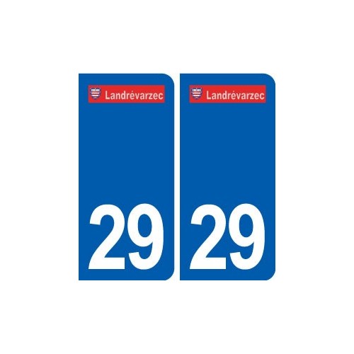 29 Landrévarzec  logo autocollant plaque stickers ville
