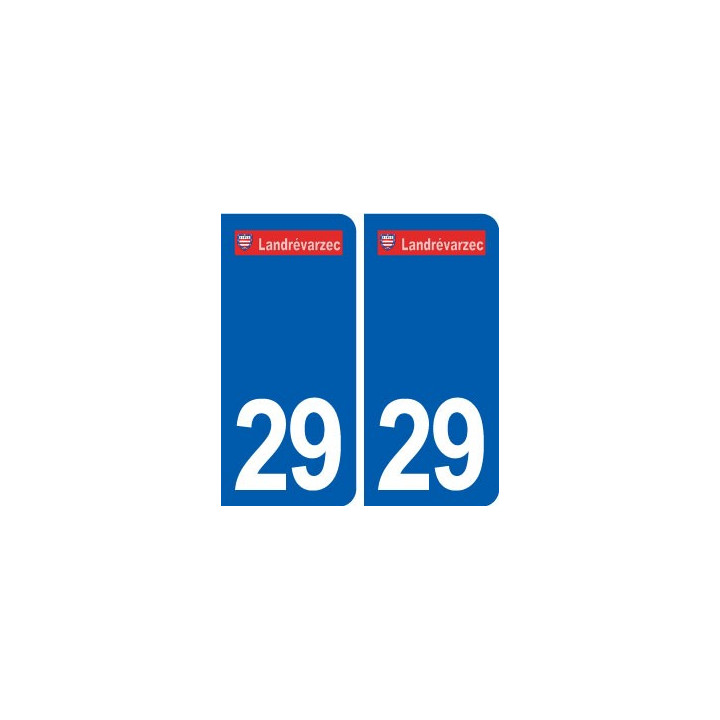 29 Landrévarzec  logo autocollant plaque stickers ville