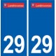 29 Landrévarzec  logo autocollant plaque stickers ville