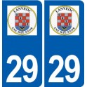 29 Lanvéoc logo autocollant plaque stickers ville