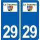 29 Le Drennec logo autocollant plaque stickers ville