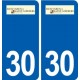 30 Montaren-et-Saint-Médiers logo ville autocollant plaque stickers