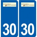 30 Montaren-et-Saint-Médiers logo ville autocollant plaque stickers