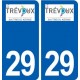 29 Le Trévoux logo autocollant plaque stickers ville