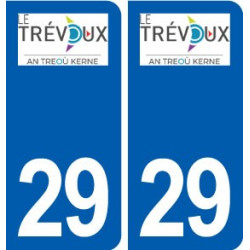 29 Le Trévoux logo autocollant plaque stickers ville