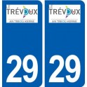 29 Le Trévoux logo autocollant plaque stickers ville