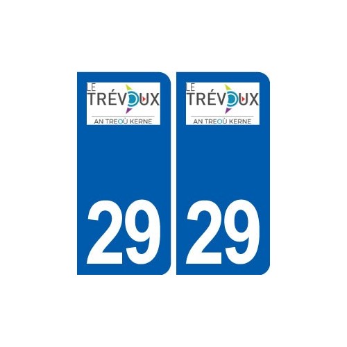 29 Le Trévoux logo autocollant plaque stickers ville