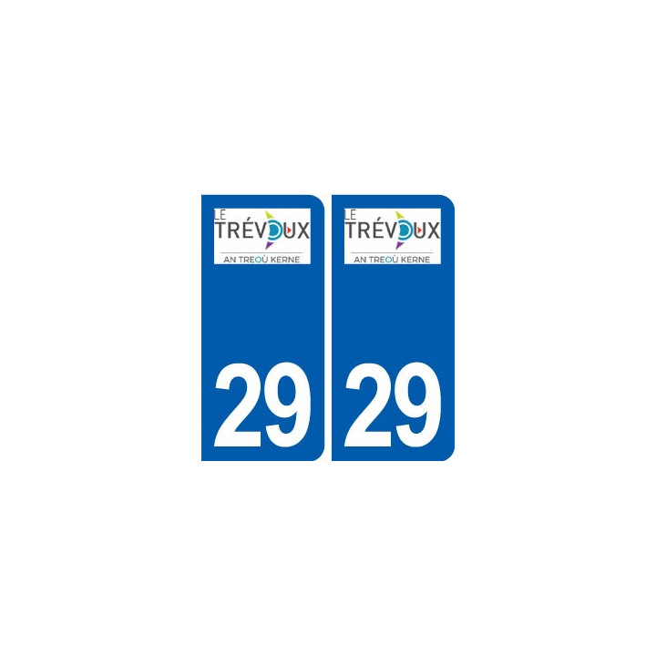 29 Le Trévoux logo autocollant plaque stickers ville