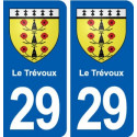 29 Le Trévoux blason autocollant plaque stickers ville