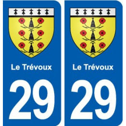 29 Le Trévoux blason autocollant plaque stickers ville