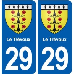 29 Le Trévoux blason autocollant plaque stickers ville