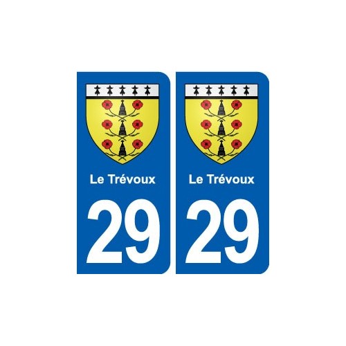 29 Le Trévoux blason autocollant plaque stickers ville