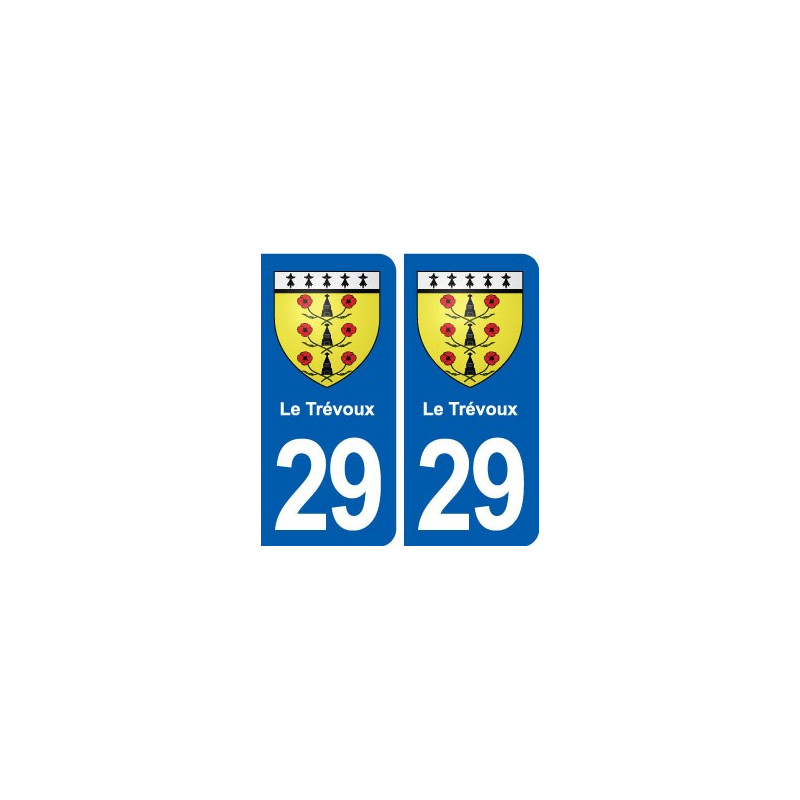 29 Le Trévoux blason autocollant plaque stickers ville