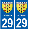 29 Le Trévoux blason autocollant plaque stickers ville