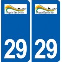 29 Plogastel-Saint-Germain logo autocollant plaque stickers ville
