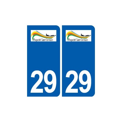 29 Plogastel-Saint-Germain logo autocollant plaque stickers ville