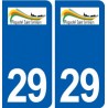 29 Plogastel-Saint-Germain logo autocollant plaque stickers ville