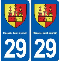 29 Plogastel-Saint-Germain blason autocollant plaque stickers ville