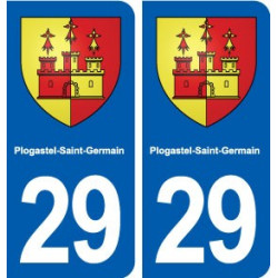29 Plogastel-Saint-Germain blason autocollant plaque stickers ville