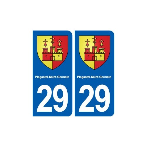 29 Plogastel-Saint-Germain blason autocollant plaque stickers ville