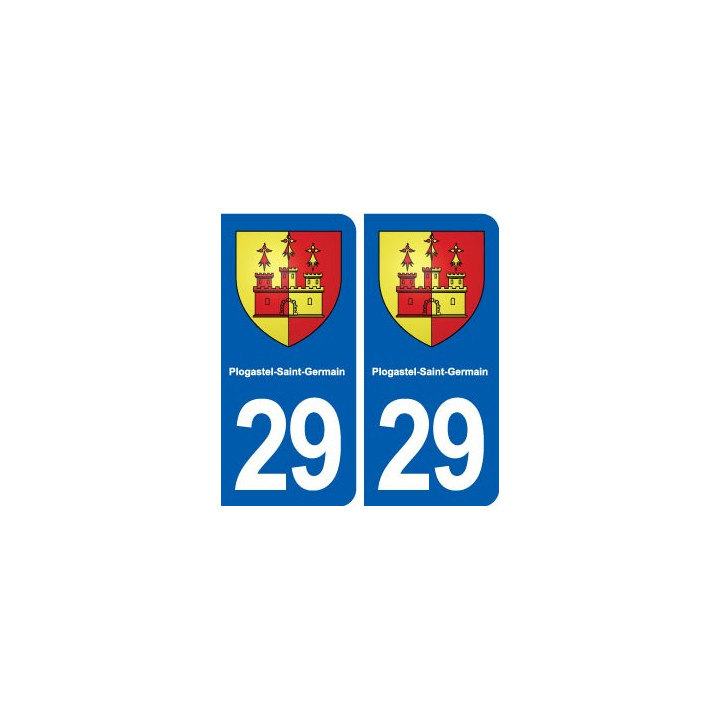 29 Plogastel-Saint-Germain blason autocollant plaque stickers ville