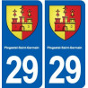 29 Plogastel-Saint-Germain blason autocollant plaque stickers ville