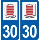30 Ribaute-les-Tavernes logo ville autocollant plaque stickers