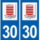 30 Ribaute-les-Tavernes logo ville autocollant plaque stickers