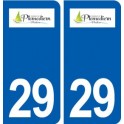 29 Plomodiern logo autocollant plaque stickers ville