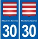 30 Ribaute-les-Tavernes blason ville autocollant plaque stickers