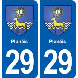 29 Plonéis blason autocollant plaque stickers ville