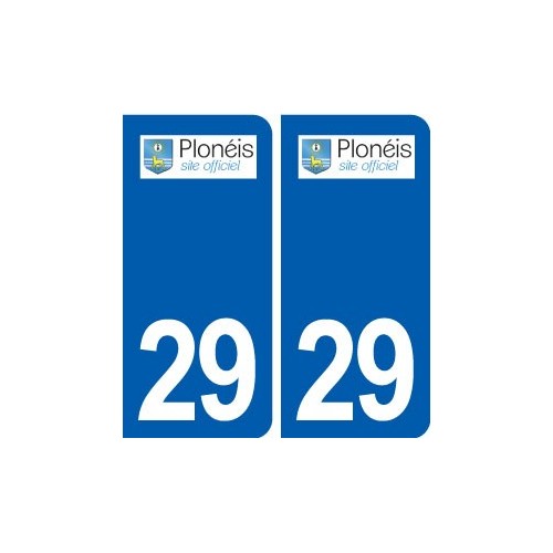 29 Plonéis logo autocollant plaque stickers ville