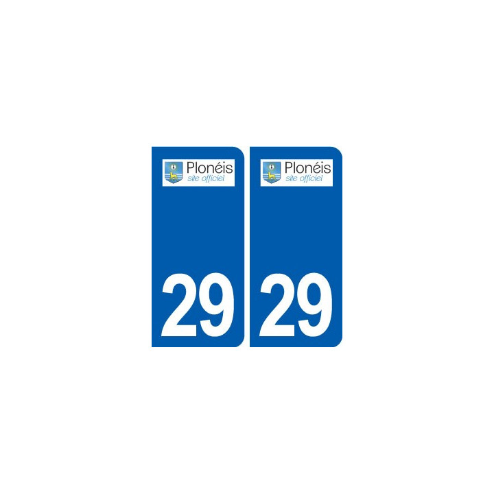 29 Plonéis logo autocollant plaque stickers ville