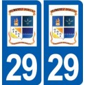 29 Plonévez-Porzay logo autocollant plaque stickers ville