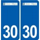 30 Saint-Chaptes logo ville autocollant plaque stickers