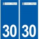 30 Saint-Chaptes logo ville autocollant plaque stickers